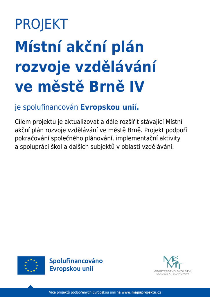 projekt Místní akční plán Brno IV